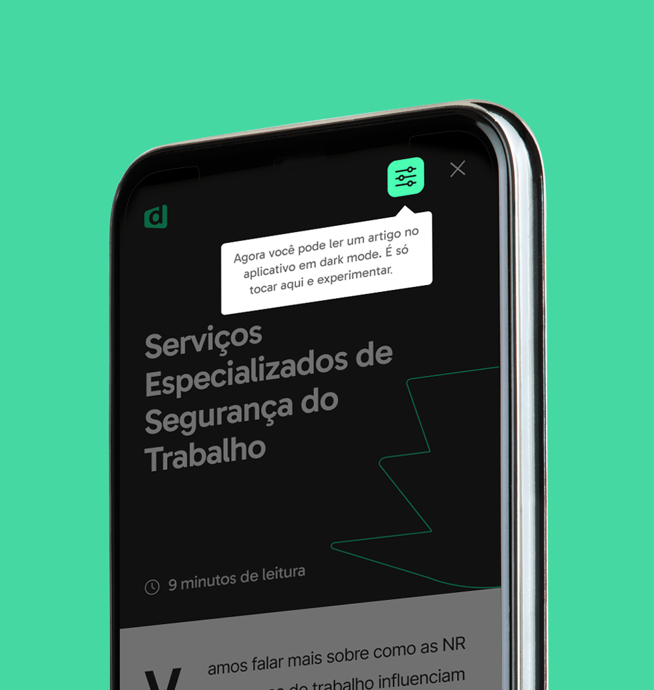 Descomplica mobile app screens on a phone, shown over the brand's green background.