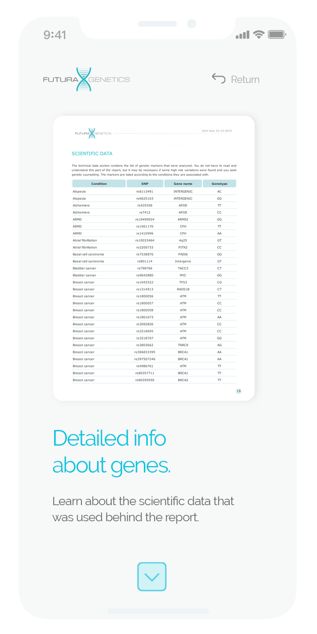 Mobile: another section of the report guide.
